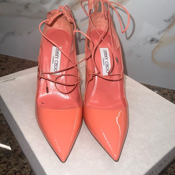 Pink jimmy choo shoes. Worn only 1 time. - Picture 5 of 6